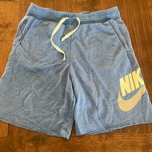 Blue Nike shorts